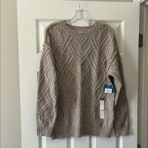 Unisex Arizona Cable Knit Sweater - Tan